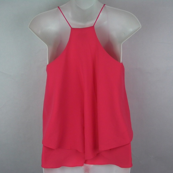 Paper Crane XS Coral Tank Top racer back - Picture 2 of 5